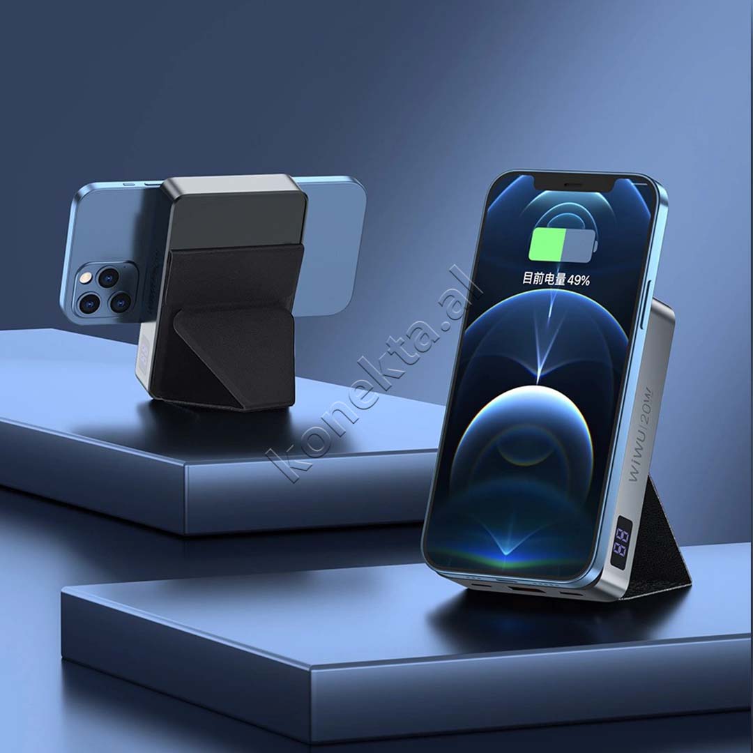 Bateri E Jashtme Magnetike 10000mAh 22.5W Wiwu