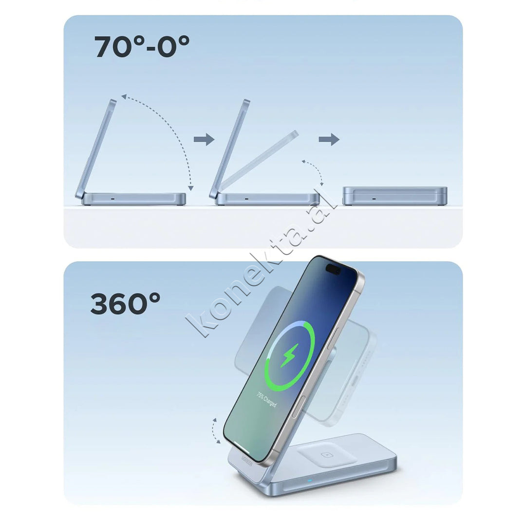Mbajtese Magnetike Dhe Karikues Wireless 25W 2 Ne 1 Ugreen