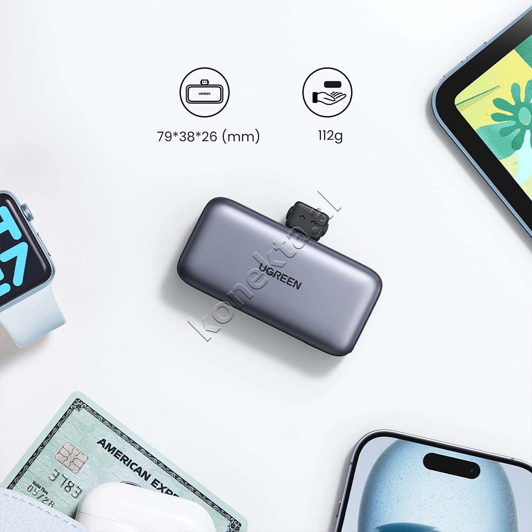 Bateri E Jashtme 5000mAh Ugreen Me Konektor Te Integruar USB-C