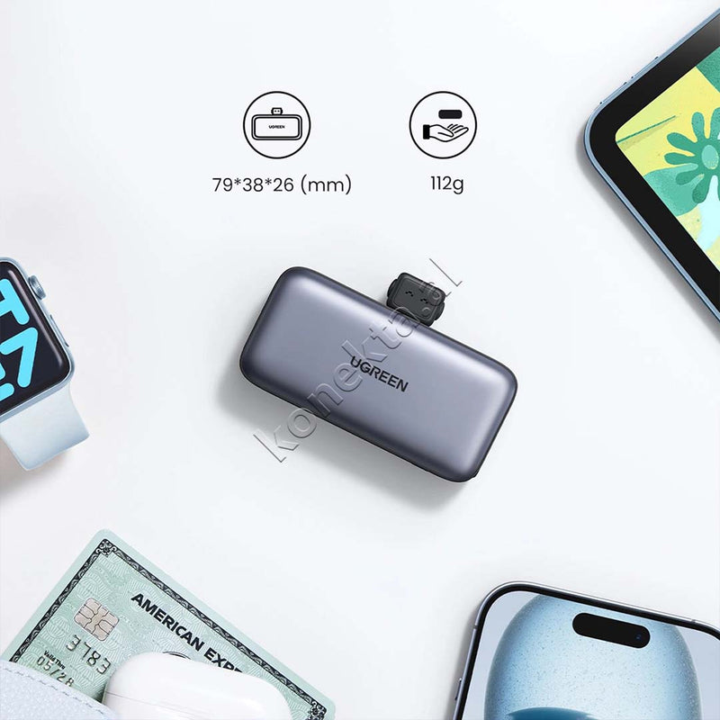 Bateri E Jashtme 5000mAh Ugreen Me Konektor Te Integruar USB-C