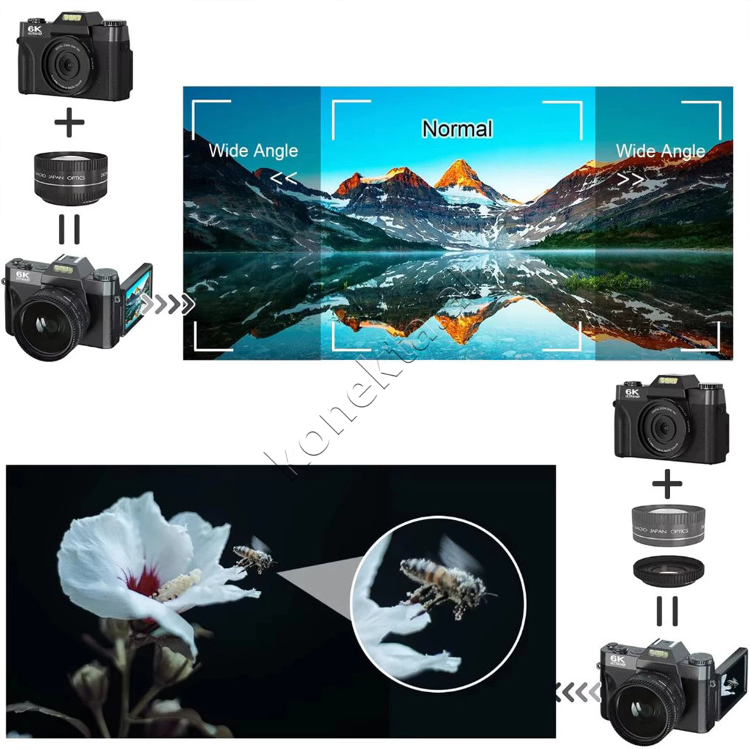 Kamera Digjitale 6K ULTRA HD 64MP