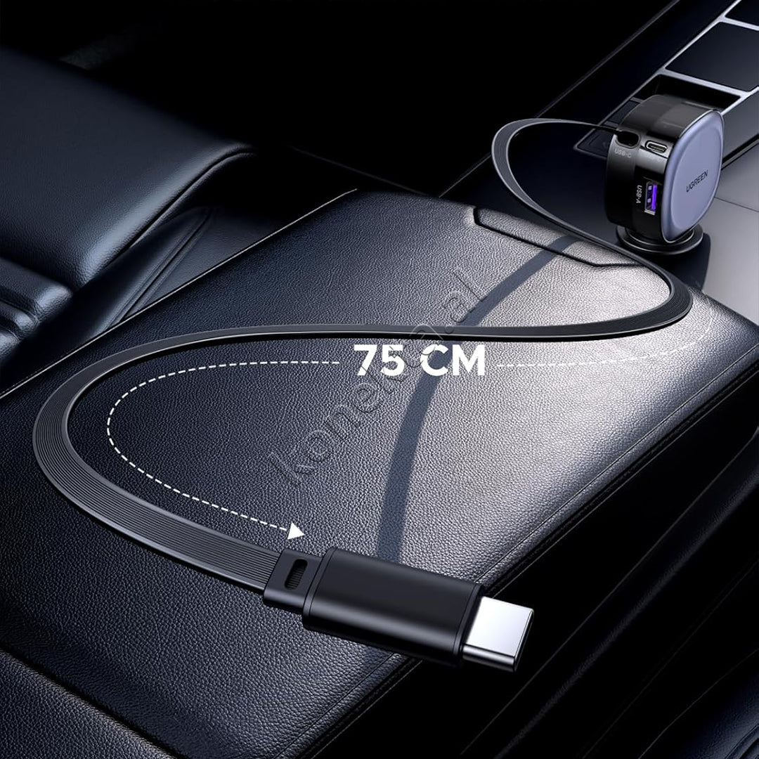 Adaptor Karikimi 75W Per Makine Me Fishe USB-C Te Integruar Ugreen