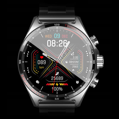 Ore Inteligjente Me Bluetooth Business Smart Watch Me Ekran Te Plote 1.58 Inç + 3 Rripa