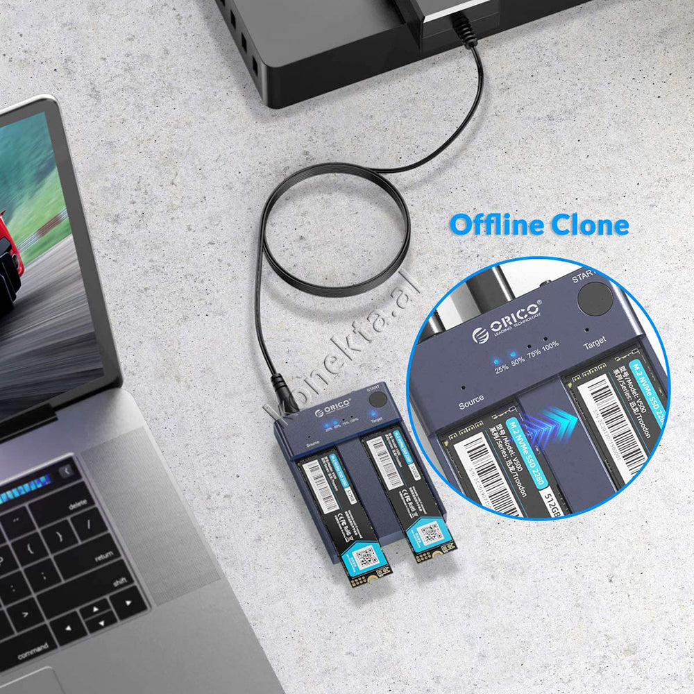 Adaptor Për Leximin dhe Klonimin e SSD-ve pa u Lidhur me PC