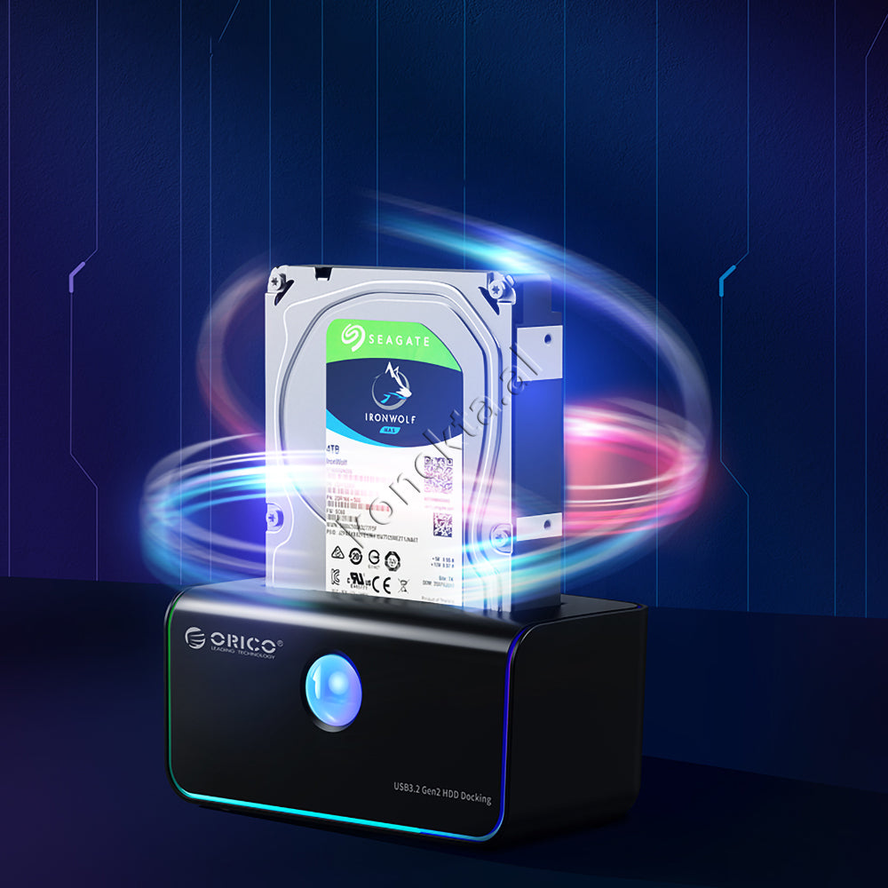 Lexues Hard Disk & SSD 3.5" / 2.5" Orico Me Porte Type-C Me Llambe RGB