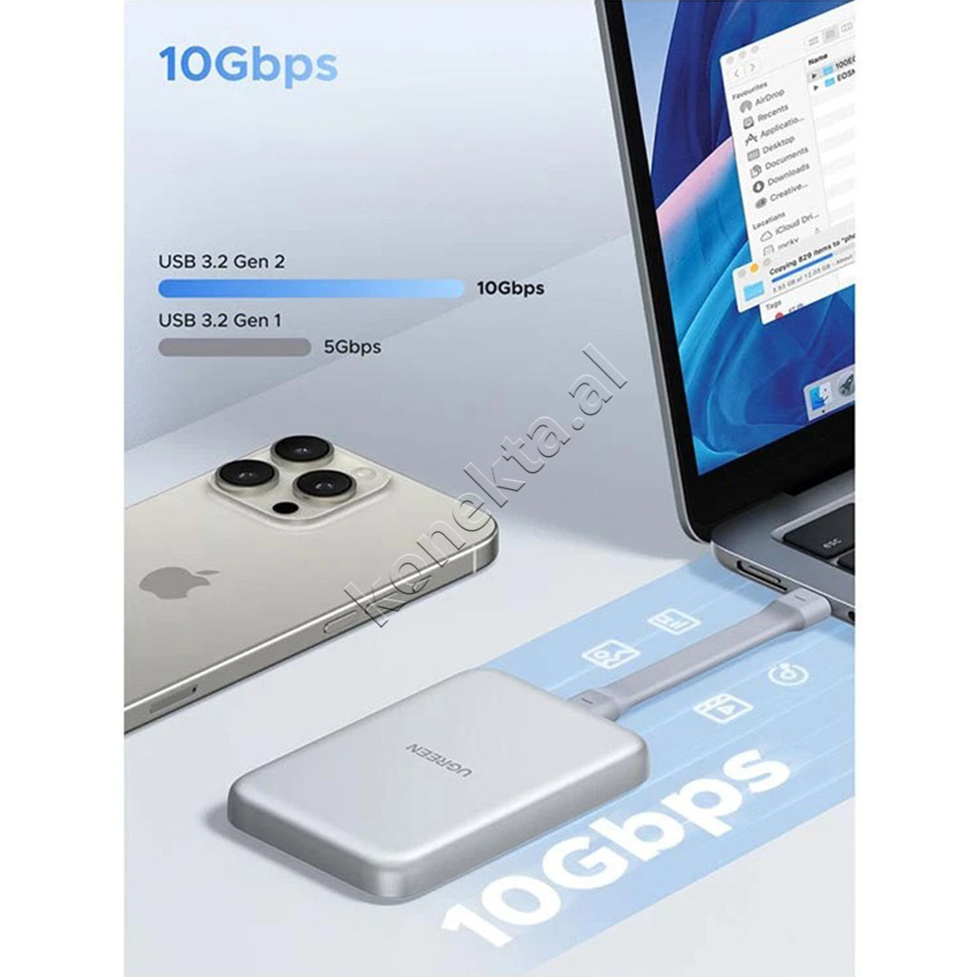 Mbajtese Magnetike SSD M.2 NVMe Me MagSafe Ugreen
