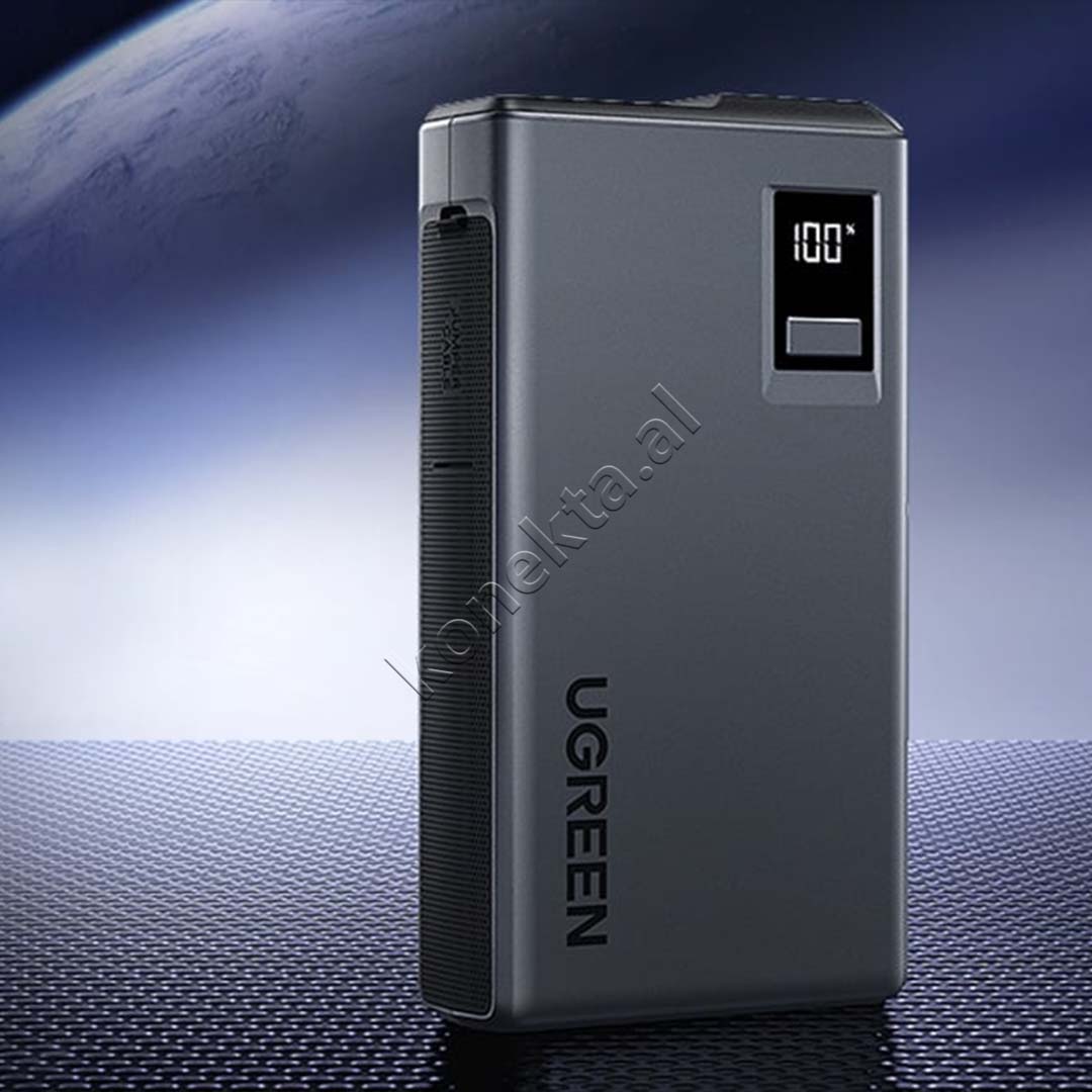 Bateri E Jashtme Multifunksionale Starter 12'000mAh Per Makine Me Panel Digjital Dhe Drite