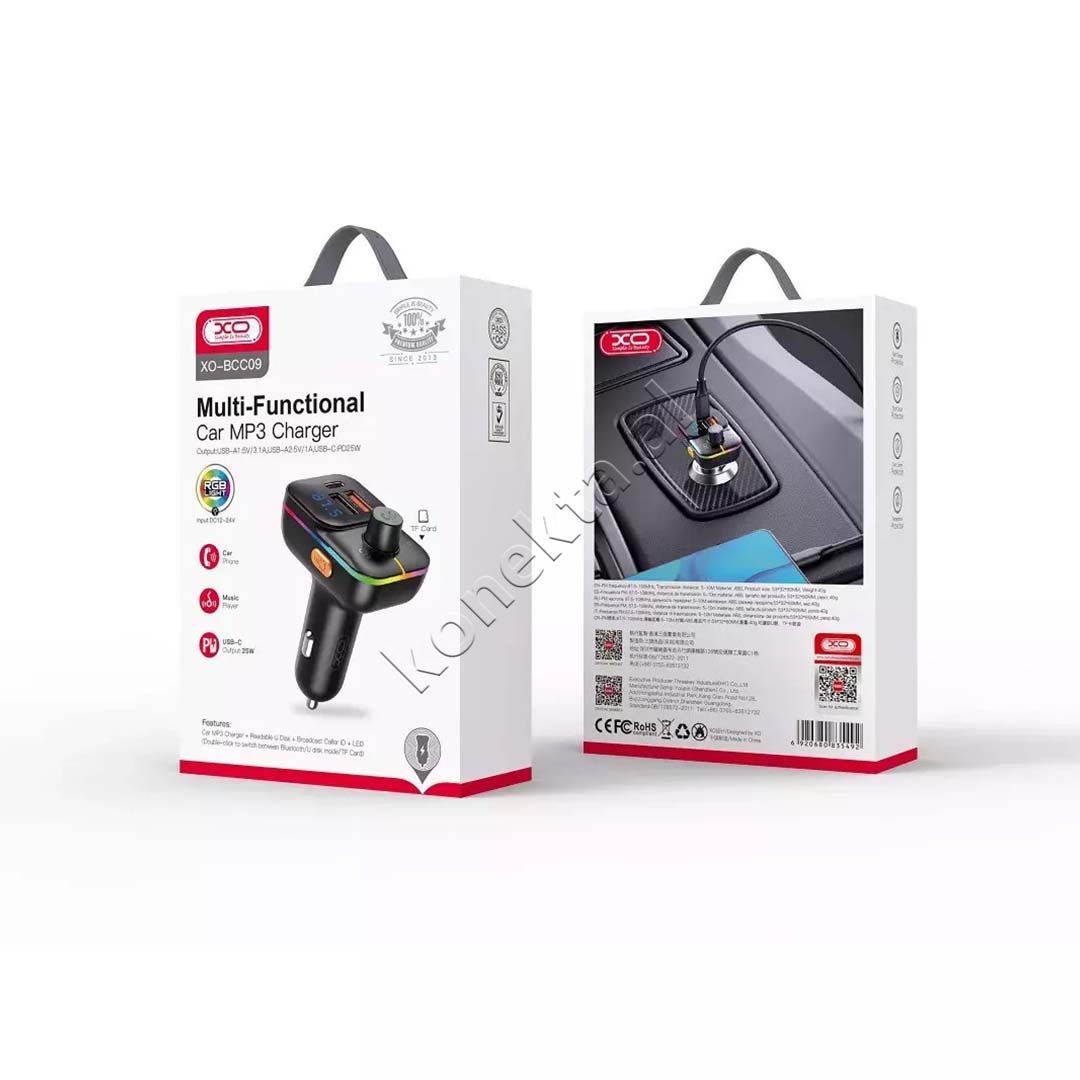 Adaptor Karikimi Dhe Mp3 Me Bluetooth Per Makine XO