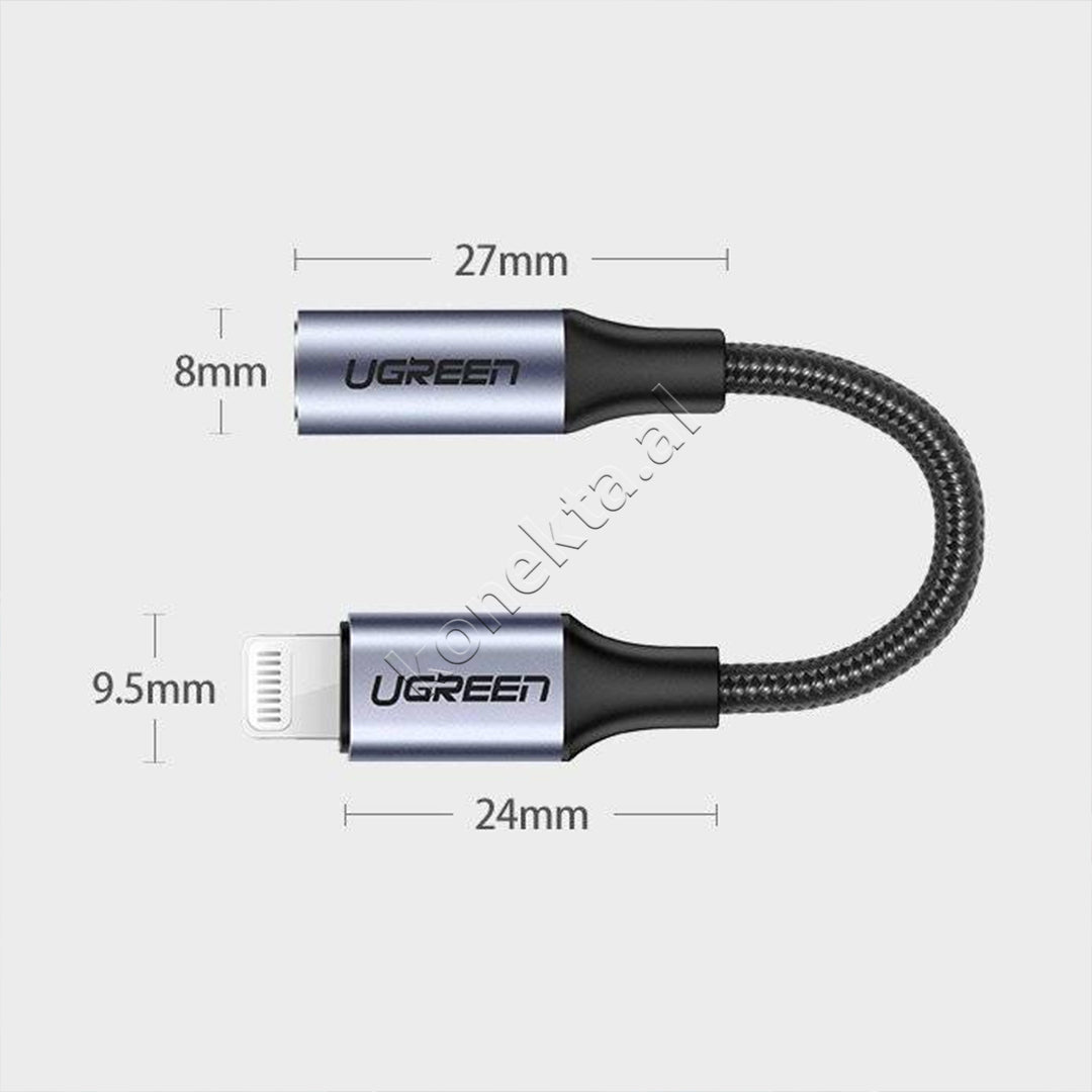 Kabell Nga Lightning Ne Aux 3.5mm Ugreen 10cm