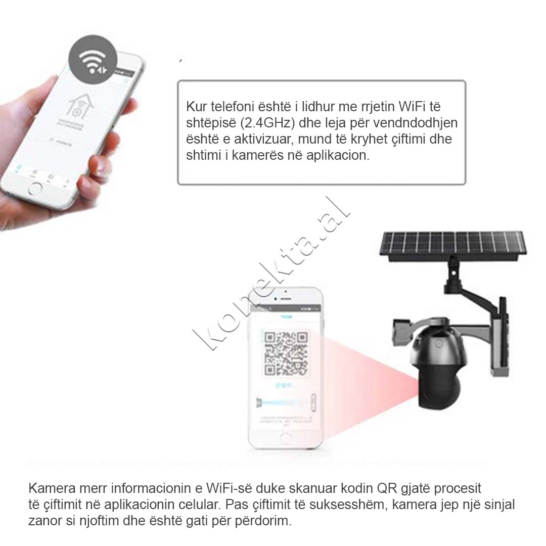 Kamera Sigurie Outdoor Me Panel Solar 6MP Me Karte SIM