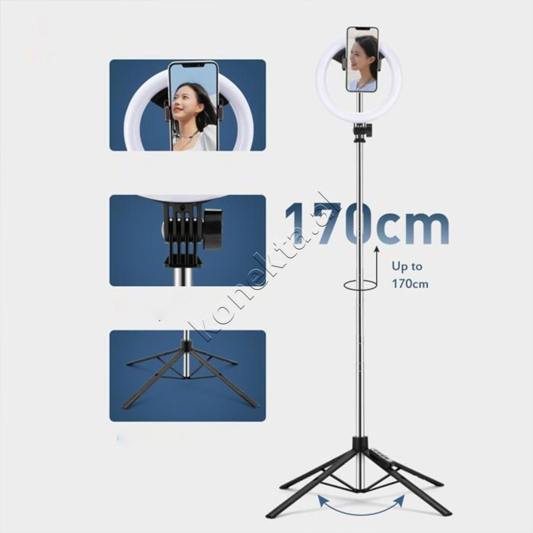 Tripod Profesional Per Smartphone Me Drite Rrethore