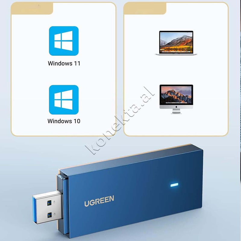 Adaptor Wi-Fi 6 Me Frekuence Te Dyfishte Ugreen