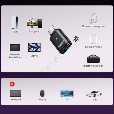 Adaptor USB-C Bluetooth 5.3 Ugreen