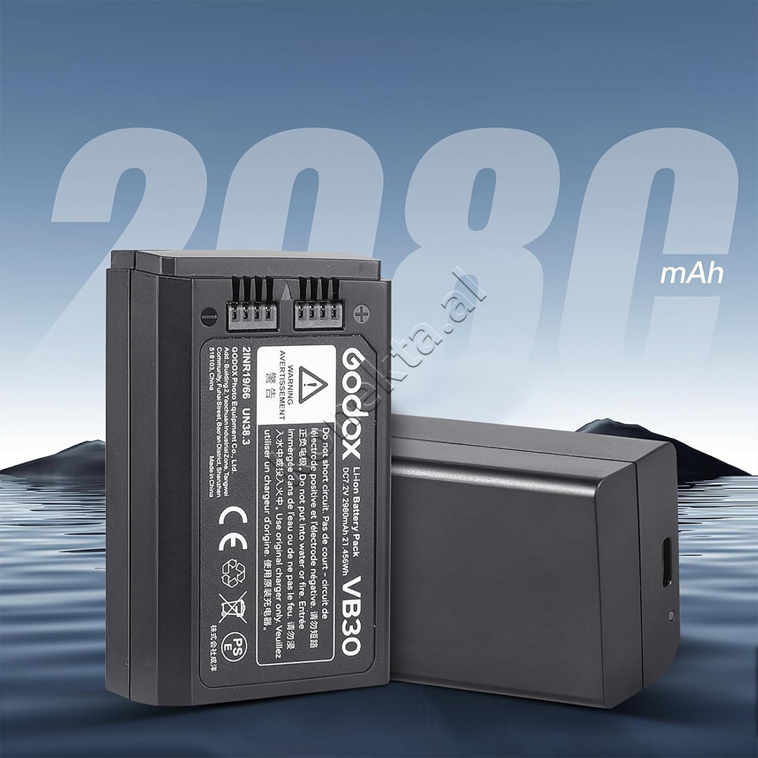 Bateri E Rikarikueshme Godox VB30 Per V1Pro Dhe V100