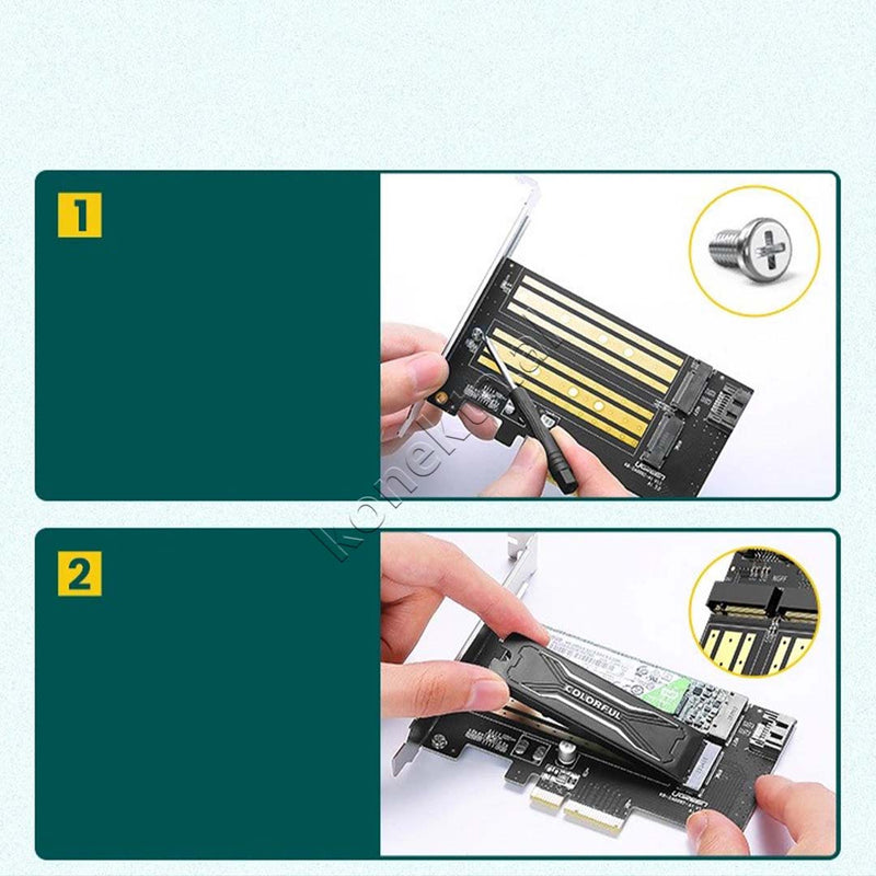 Kartë Zgjeruese UGREEN PCIe 3.0 x4 në SSD M.2 M-Key / B-Key