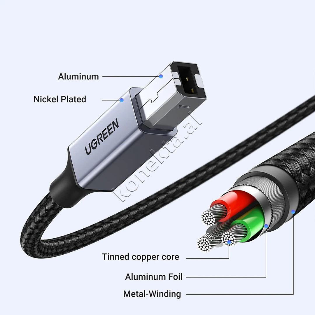 Kabell Printimi USB-C Ne USB-B UGreen 1m