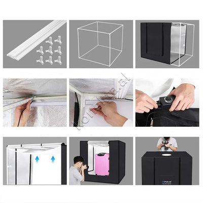 Studio Box Me Drite LED Per Fotografi Dhe Video Profesionale