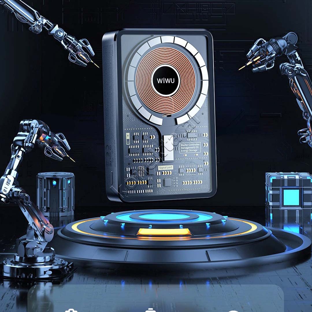 Bateri E Jashtme Magnetike 10000mAh 22.5W Wiwu