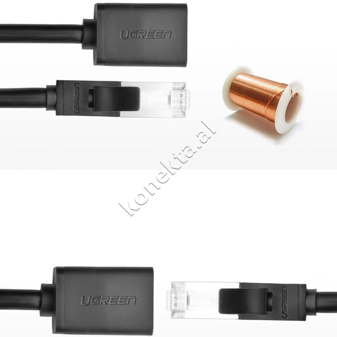 Kabell Interneti RJ45 (F) Ne RJ45 (M) F/UTP Cat. 6 1 Gbps 3m Ugreen