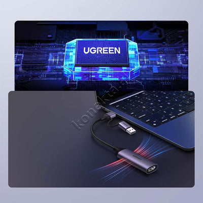 Adaptor Kabell Nga HDMI 4K @60Hz Ne USB-A & USB-C Ugreen