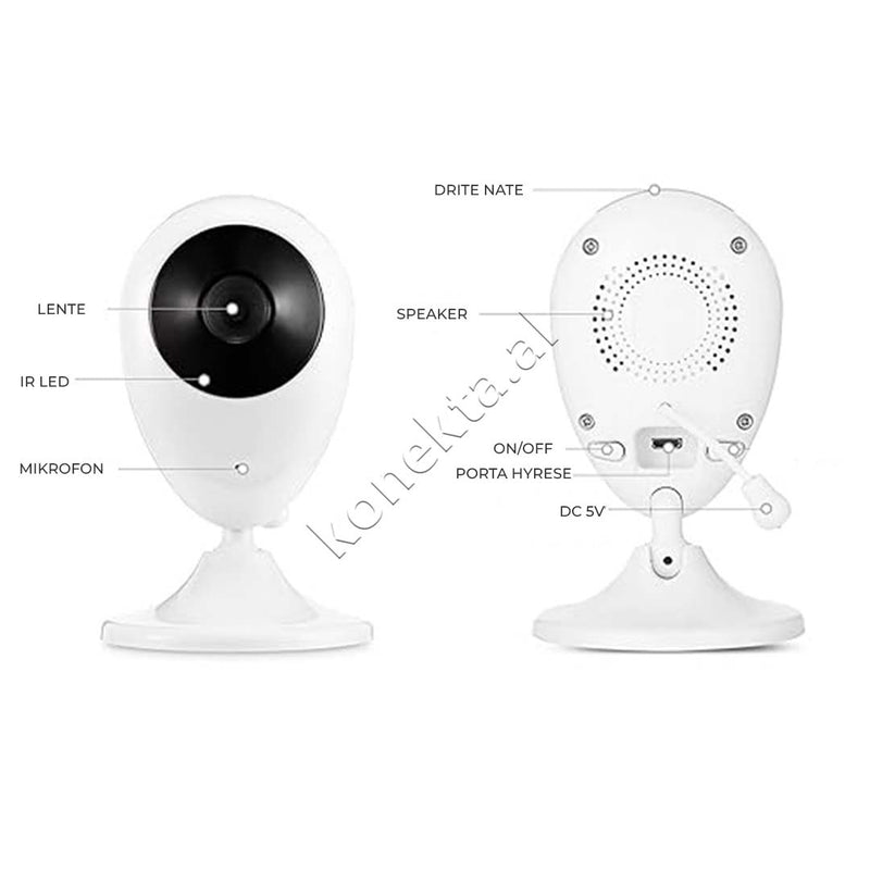 Kamera Per Monitorimin E Foshnjes Me Ekran 2.4" 960P
