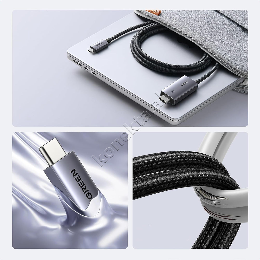 Kabell USB-C (M) Ne HDMI (M) 4K Me Porte PD Ugreen 2m