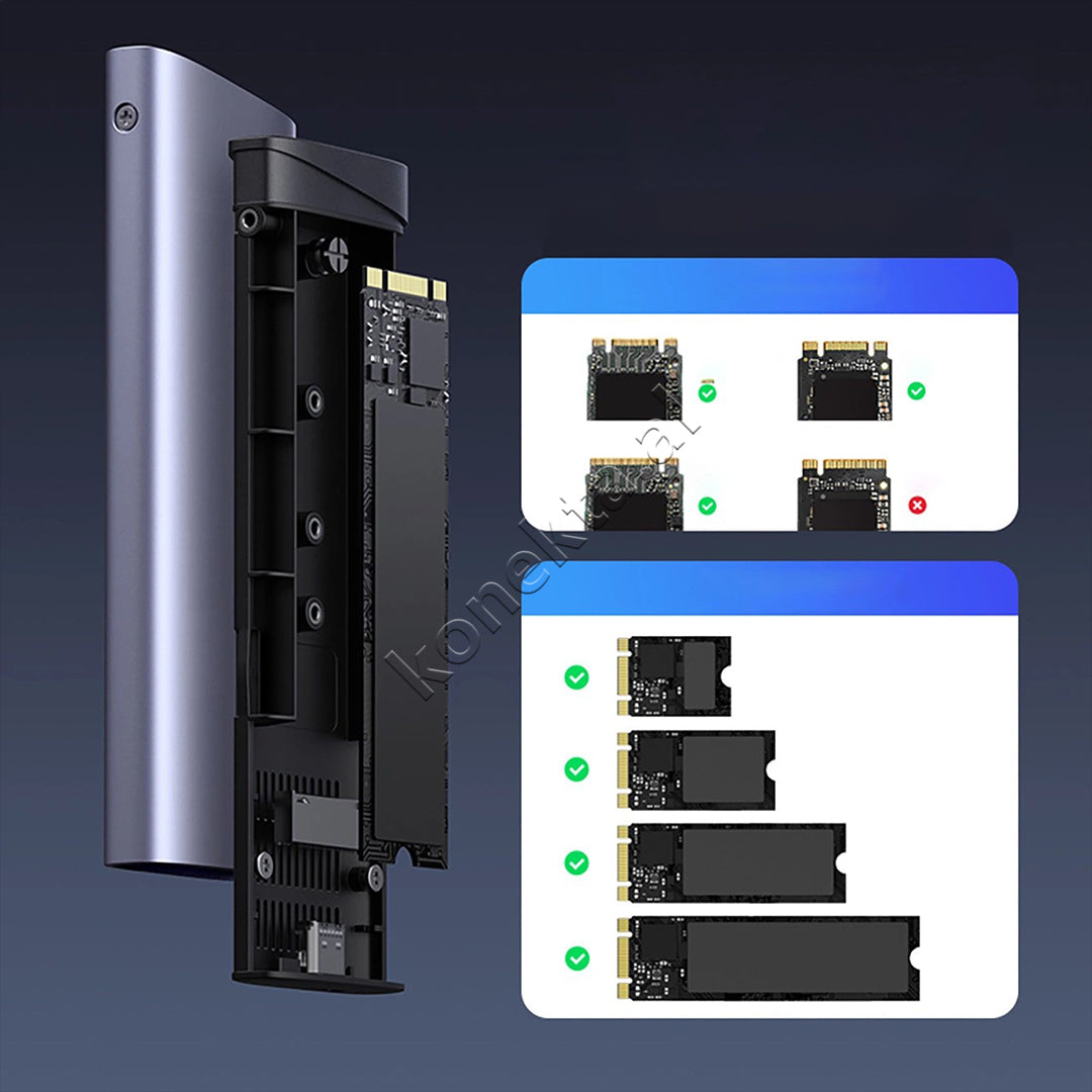 Mbajtese Dhe Lexuese Ugreen Per SSD M.2 NVMe/SATA