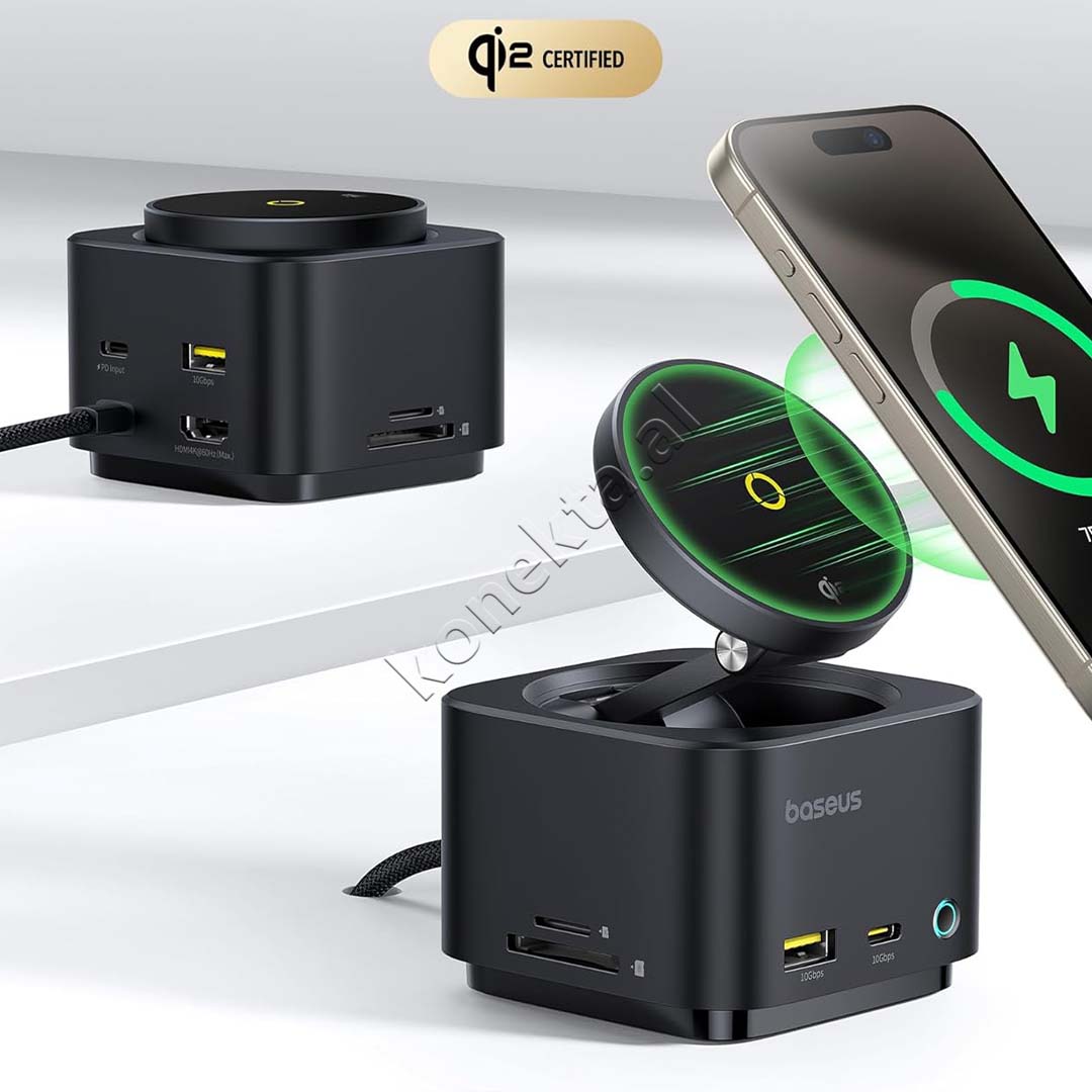 Hub Karikimi Wireless MagPro Seria II Baseus 7 Ne 1 15W