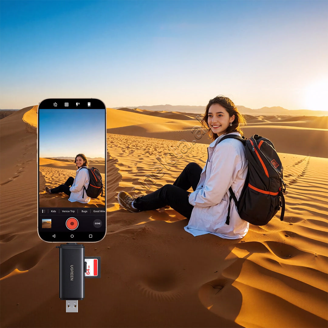 Lexues Kartash SD/TF 2 Ne 1 Ugreen Me Porte USB-C/USB-A