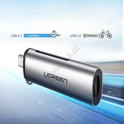 Adaptor Me Porte USB-C  Per Karte TF Dhe SD Ugreen
