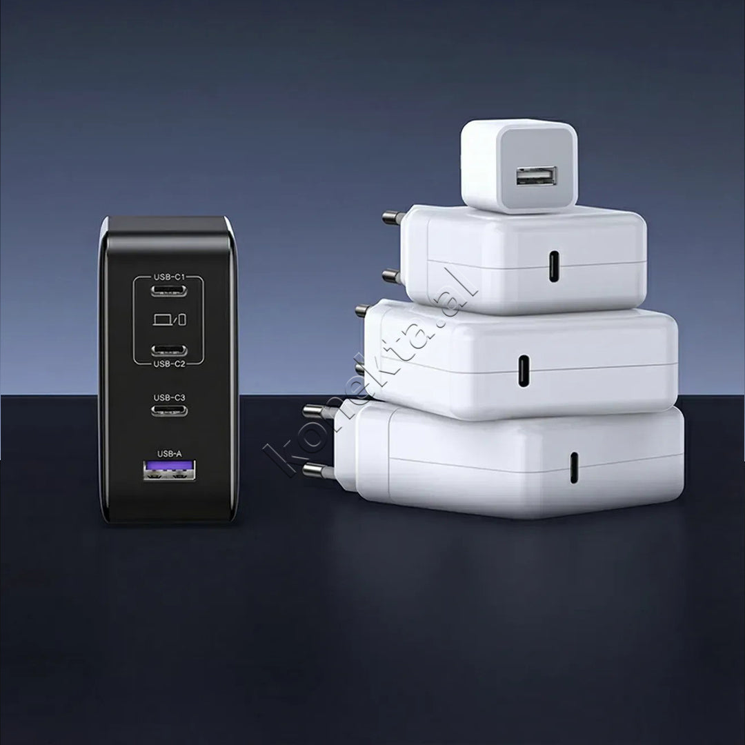 Adaptor Karikimi Nexode Pro GaN 200W Me 4 Porta Dhe PD 3.1 Ugreen