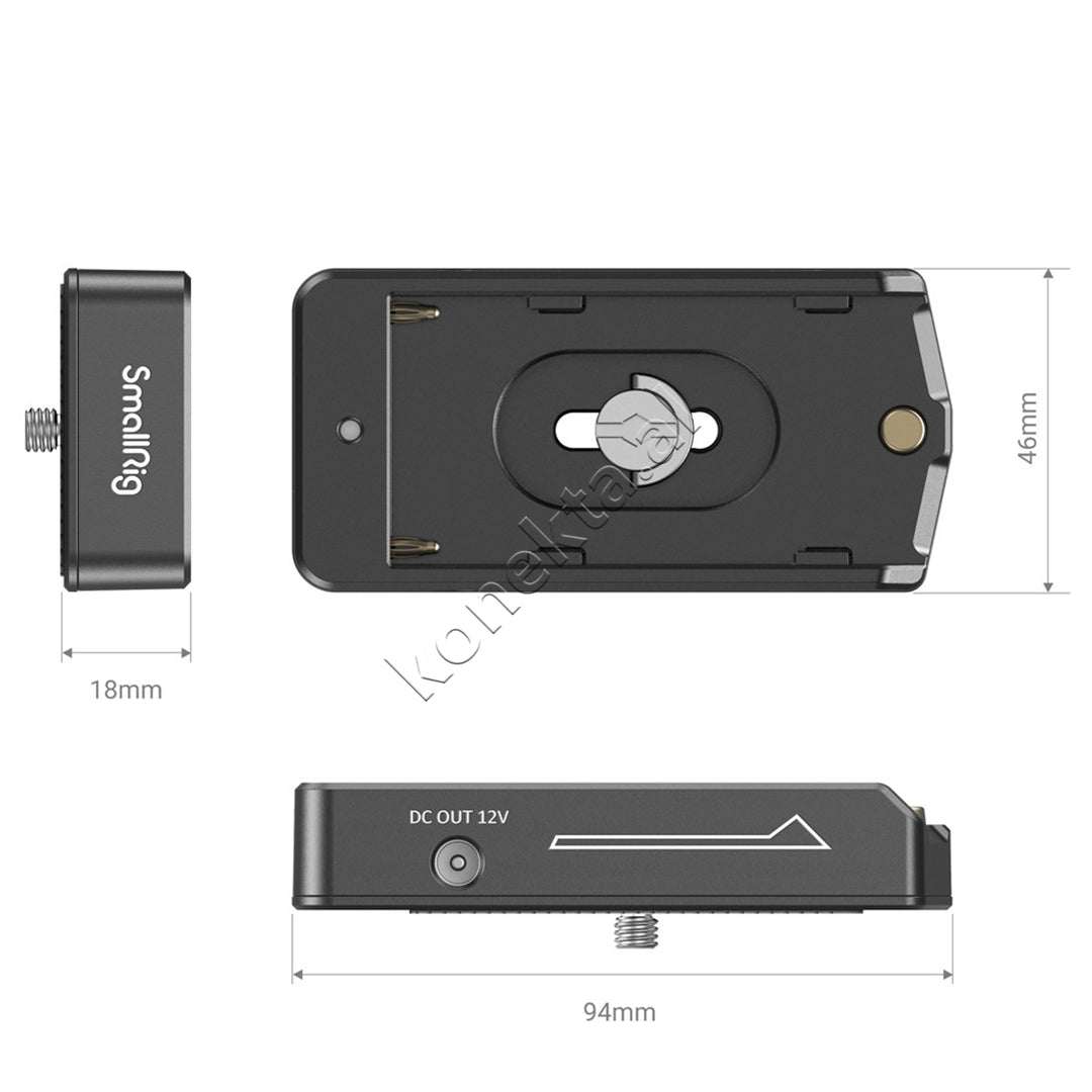 Aksesor NP-F Battery Adapter Mount Plate SmallRig 3018