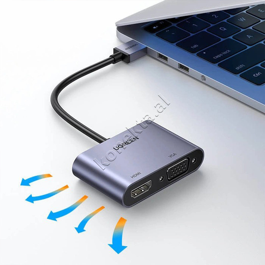 Adaptor USB-A Ne HDMI+VGA Ugreen