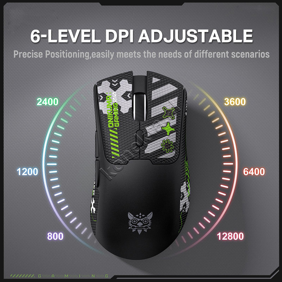 Maus Gaming Wireless Tri-Mode 12800 DPI Onikuma