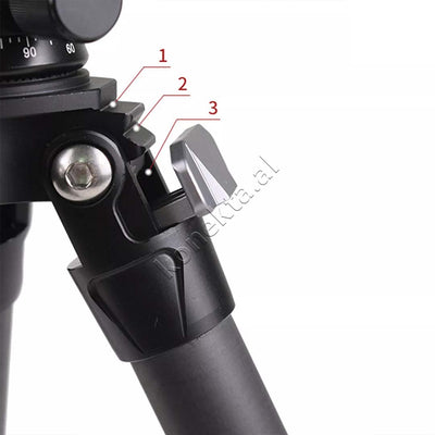 Trekembesh (Tripod) Profesional Me Fibra Karboni Dhe Vide 1/4" Per Kamera DSLR