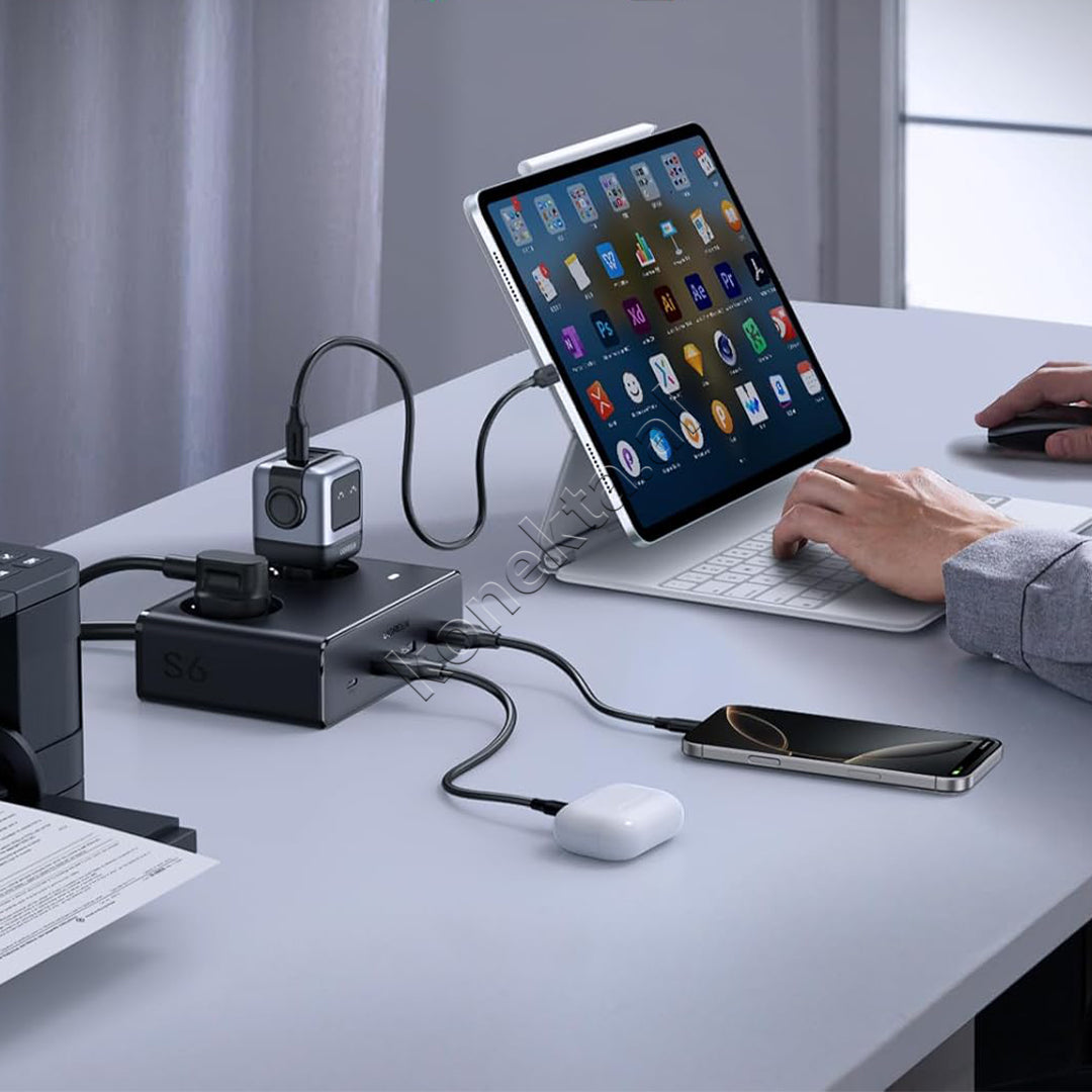 Multiprize 2 Vendeshe Me Porta 3xUSB-A Dhe 1xUSB-C Ugreen