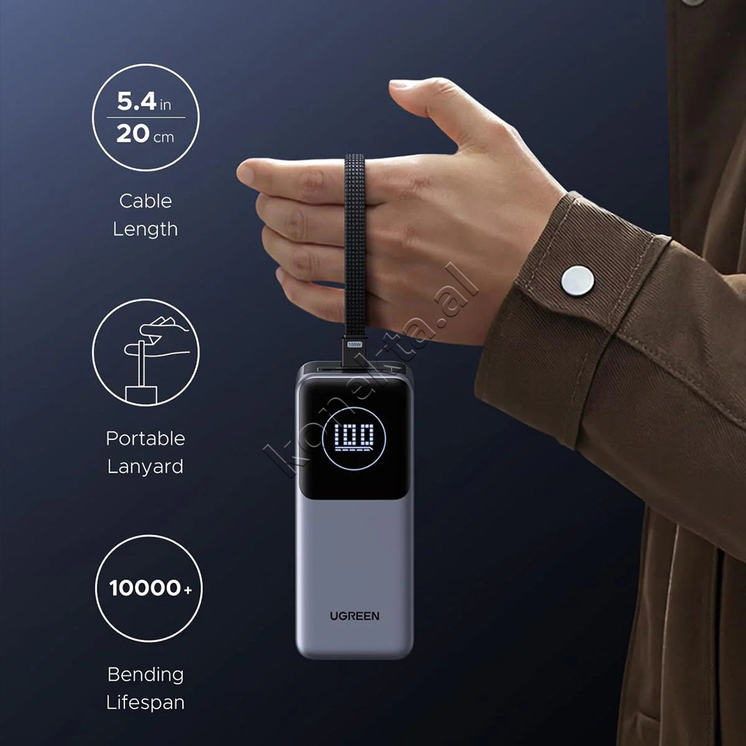 Bateri E Jashtme Nexode Me Fishe Te Terheqshme Type-C 130W 20'000mAh Ugreen