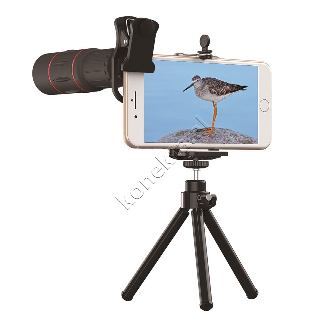 Lente Zmadhuese 18X Per Telefon Apexel Me Kapese Dhe Tripod