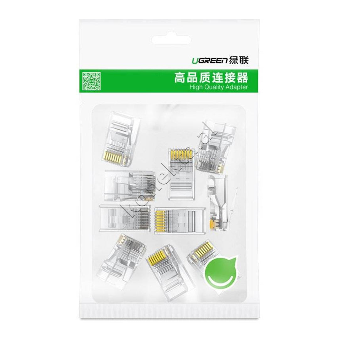 Lidhes RJ45 Cat 6 8P8C Transparent 10pcs Ugreen
