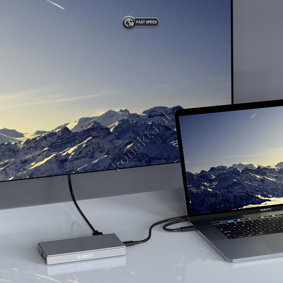 Mega Adaptor Multifunksional Me 9 Porta + Lexues SSD Deri Ne 2TB