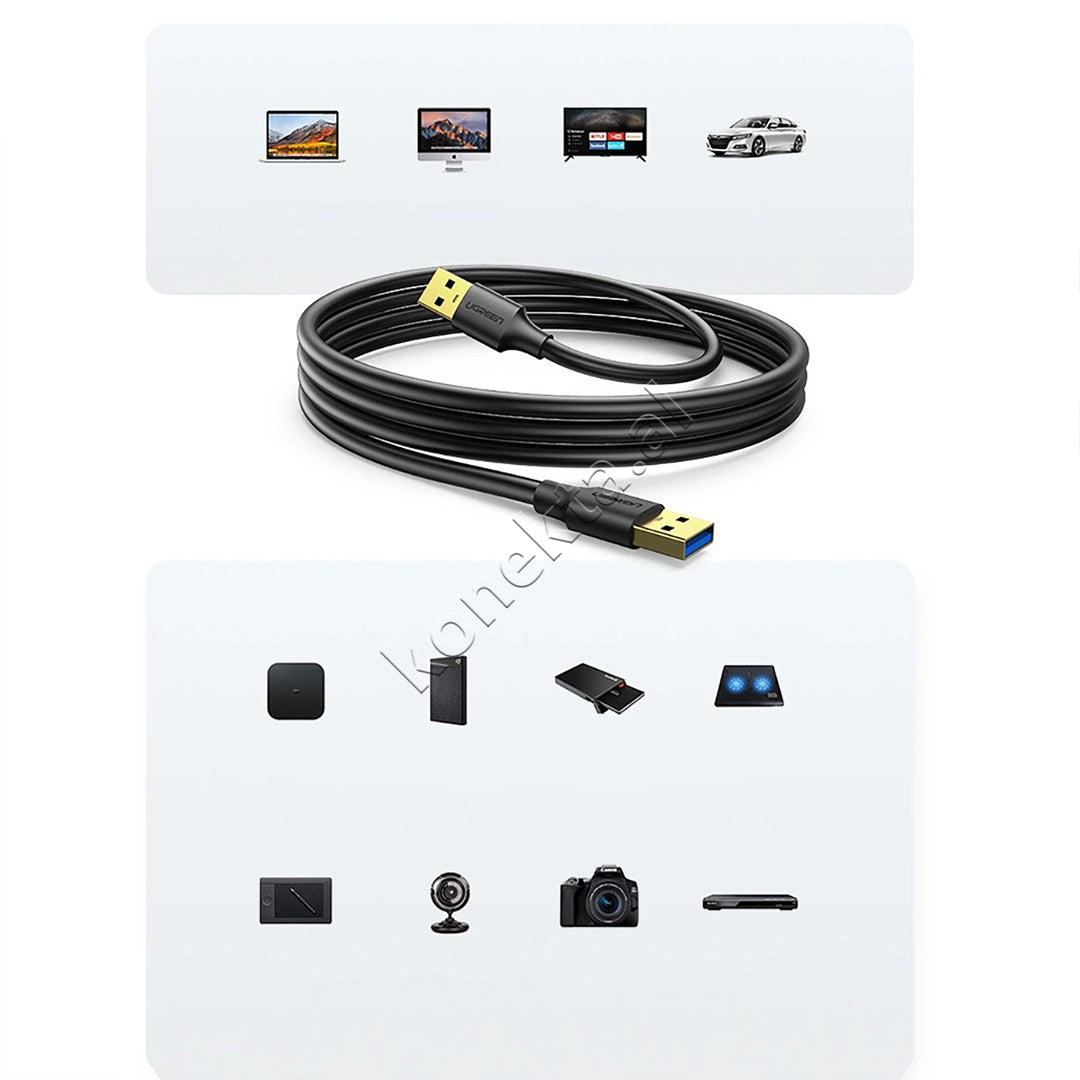 Kabell USB-A 3.0 (M) Ne USB-A 3.0 (M) Ugreen 3m