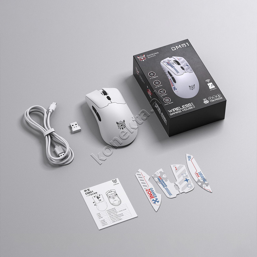 Maus Gaming Wireless Tri-Mode 12800 DPI Onikuma