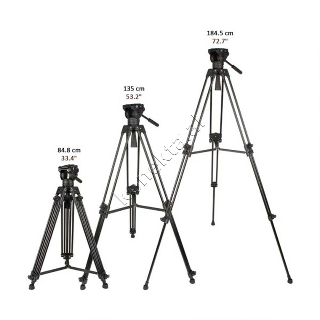 Set Trekembesh (Tripod) Profesional + Rail Slider + Bateri 6600mAh