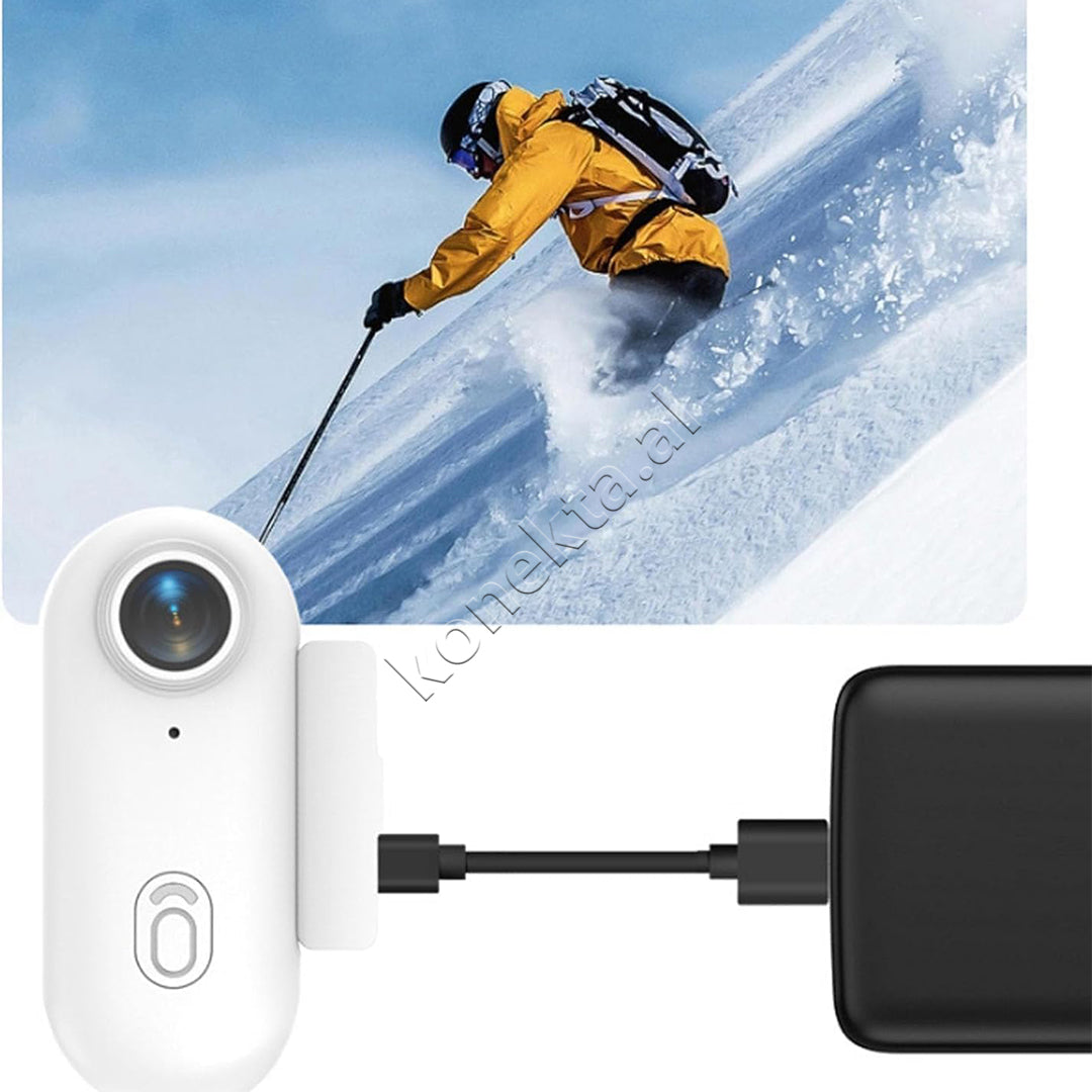 Mini Kamera Sportive 4K Wi-Fi Me Lente Ultra Te Gjere 120°
