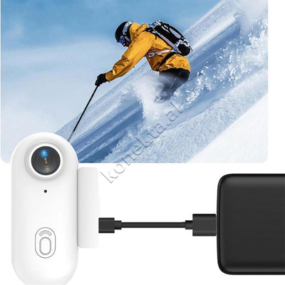 Mini Kamera Sportive 4K Wi-Fi Me Lente Ultra Te Gjere 120°