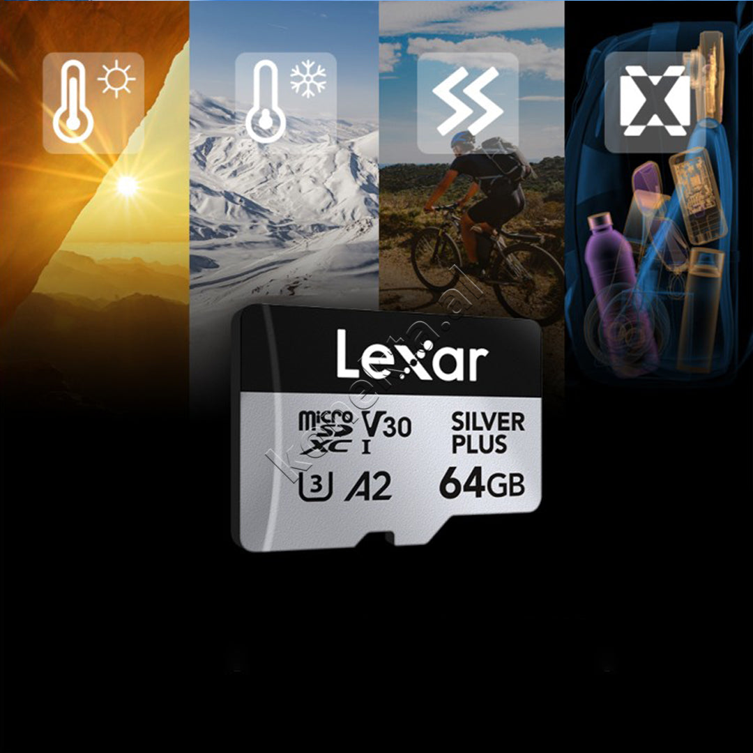 Karte Memorie MicroSDXC Me Adaptor Silver Plus 64GB Lexar