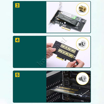 Kartë Zgjeruese UGREEN PCIe 3.0 x4 në SSD M.2 M-Key / B-Key