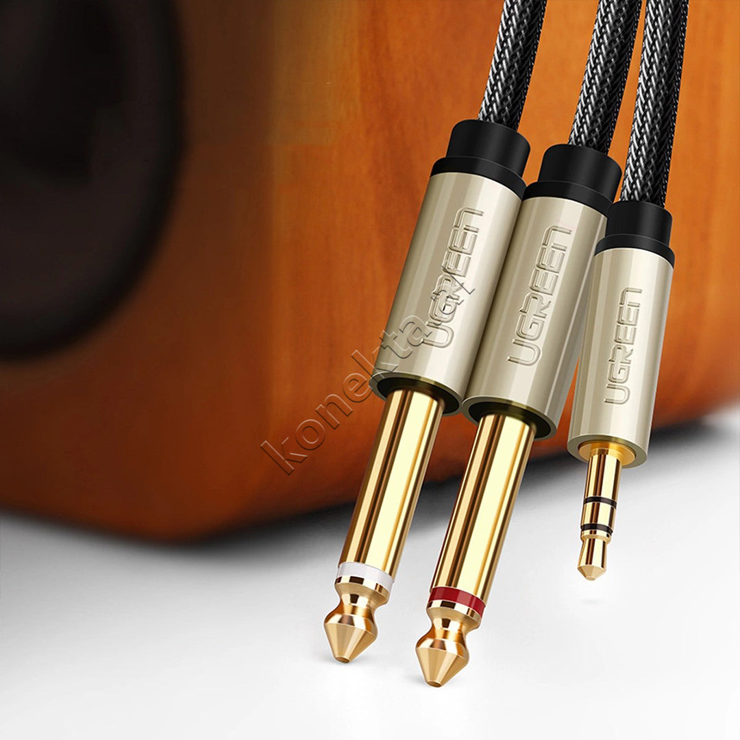 Kabell Audio 3.5mm Ne 2x6.35mm 1m Ugreen