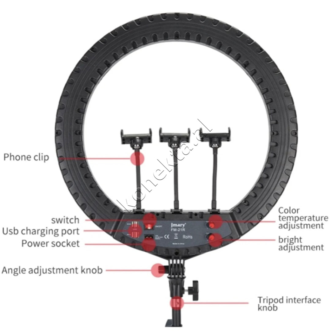Drite Rrethore Profesionale 21" Ring Light Jmary