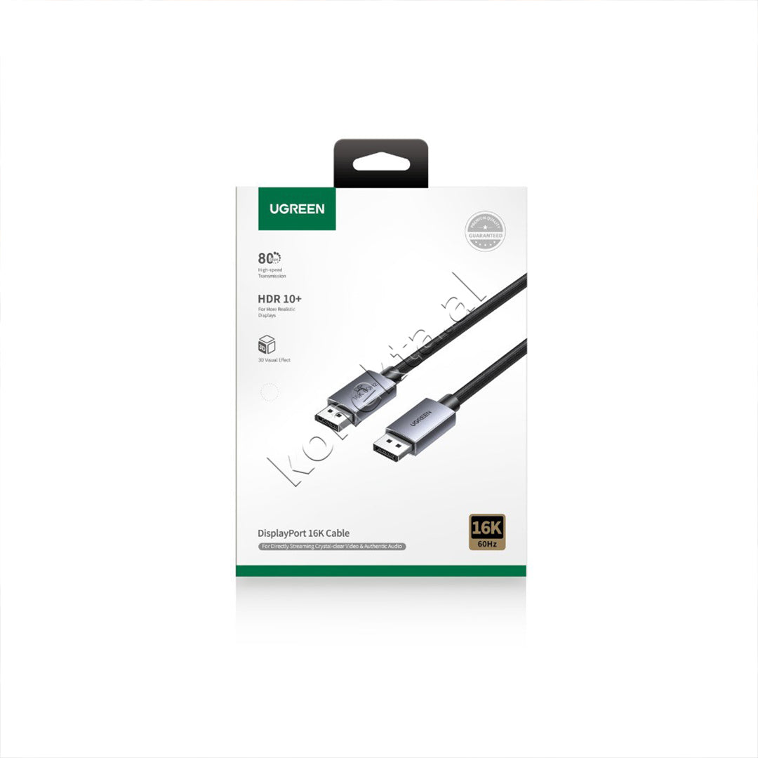 Kabell DisplayPort Ne DisplayPort 2.1 16K Ugreen 1m